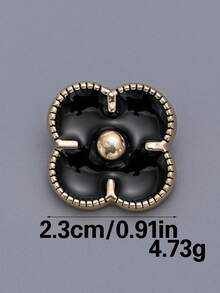 Bộ 6 nút kim loại thủ công họa tiết hoa cổ điển, thích hợp cho áo sơ mi, áo len cardigan, váy, váy cưới, bộ vest, nút kim loại thời trang đa năng, bó hoa tự làm, hộp, giày dép, hộp quà trang sức, phụ kiện thủ công mỹ nghệ - Nhiều màu - Xem 5