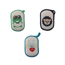 3 件装婴儿沐浴海绵、婴儿浴刷、儿童沐浴球、新生儿洗头海绵