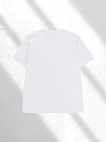 男士速干防晒探险T恤，UPF防晒，适合户外跑步和徒步旅行，情人节礼物 - 白色 - 查看 6