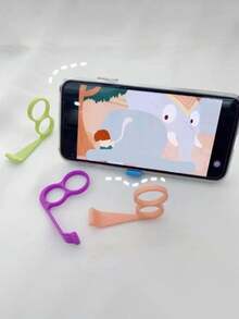 指夹式手机支架，慵懒手机支架，创意小礼物，多功能手机支架，追剧伴侣