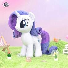 Hasbro 毛绒玩偶 - 暮光闪闪公主造型，带有闪亮的犄角和彩虹鬃毛，柔软舒适，适合女孩，节日礼物，适合3岁及以上儿童，官方授权角色 - 稀有度 - 查看 2