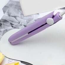 K·SKIN 1 Set Straight & Curly Hair Ceramic Electric Flat Iron, Bangs & Beard Clip, Gift Style Mini Portable Hair Straightener
