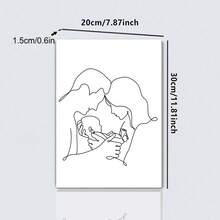 1 Trừu Tượng Hình Hình Tranh Không Khung Hiện Đại Chống Nước Sáng Tạo Treo Tường Tranh Nghệ Thuật Cho Trang Trí Nhà - Đen và trắng - Xem 6