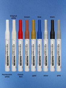 5pcs/1pc Paint Touch-Up Pens Car Paint Touch Up Pen, Car Paint Pen, Scratch Repair Agent, Paint Surface Scratch Repair Marker And Chip Restorer, Gold, Silver, White And Black Color, High Temperature Resistant, Waterproof, Sun-Resistant, For Car - one-size - View 11