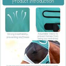 Ear-Attached Fly Mask, UV Protection Net For Horses