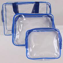 Large Toy Storage Bag, Multi-Purpose Zipper Transparent PVC Waterproof Travel Case For Blocks, Puzzles, Student Books, Toiletries, Cosmetics, Square & Rectangular, Plastic Material, Suitable For Home & Travel Organization, Valentine's Day & Wedding Gifts - Multicolor - View 16