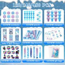 216Pcs Frozen School Stationery Party Favors Winter Snowflake Themed Classroom Gift Reward Prizes Bulk For Students Holiday Frozen Birthday Goodie Bag Stuffers Pinata Filler - 24 - Xem 2