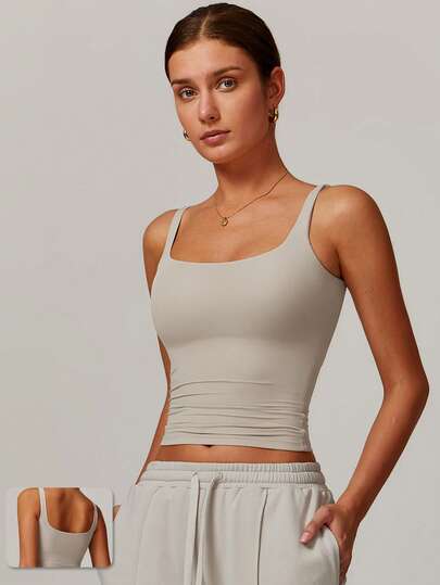 MASKERT Women's Top, Sports Top, Camisole Top, High Elasticity Sports Top, Home Commuting Top, Skin Friendly And Comfortable