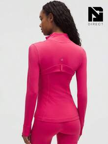 Lululemon Define Jacket Nulu Women's Lightweight, Full Zip Running Track Jacket-For Yoga Gym Running-Sweat-Wicking-Yoga-All Seasons Sport-Spring/Summer-Autumn/Winter-Mother's Day Gifts-Father's Day Gift - Raspberry coulis - 查看 3