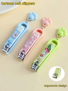Macron Colour Mini Nail Clippers Home Cat Claw Nail Clippers Cartoon Creative Men And Women Manicure Nail Trimming Nail Clippers