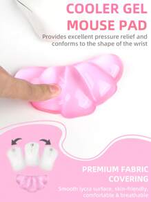 Mouse Wrist Rest, Gel Transparent Mouse Wrist Support Pad, Lovely Ergonomic Mouse Wrist Pad, Soft Transparent Wrist Pain Relief Office Home Desk Computer Mouse