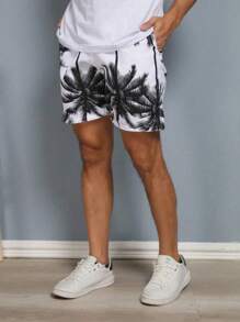 Bermudas Masculinas  Mauricinho Shorts Seca Rápido  Surf Estampada Praia Tactel  Adulto  Shorts