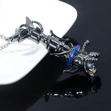 1pc Cannon Necklace Jinx Cannon Keychains Game LOL Runaway Loli Metal Key Ring For Car Key Pendant Necklace Arcane Jewelry - Multicolor - View 9