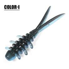 Spinpoler 25mm Micro Soft Worm Fishing Lure Light Game Tpr Mini Ajing Artificial Plastics Insect Ocean Rock Fishing Ice Fishing Freshwater Saltwater Mackerel Rockfishtackle - Multicolor - View 11