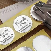 1 PC Personalized Embosser Stamp, Custom Hand Embosser Stamp,Logo Embosser,Wedding Logo Embosser,Library Book Embosser Stamp-Silver - Silver - View 9