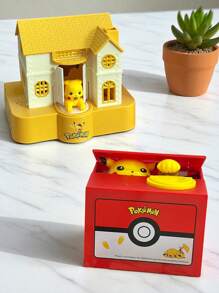 pokemon Pokemon Pikachu Electric Piggy Bank With Pokeball Design - Fun Musical Coin Bank For Saving Money Perfect For Fans And Home Decor