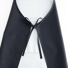 1pc Minimalist Neck Tie Apron, New Design With Large Pocket, Household Anti-Dirty Kitchen Cooking Catering Workwear Waist Apron For Men And Women