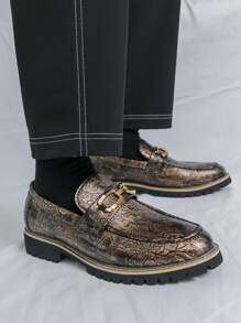 Men's Slip-On Loafers, Casual Business Formal Dress Shoes, Groom Wedding Shoes, Size 38-46