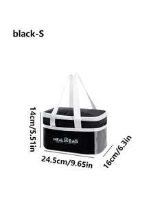1pc Khaki, Lunch Box Bag For Office Workers, Student Carrying Rice Bag, Aluminum Foil Insulated Waterproof Meal Bag, Lunch Box Bag, Thickened Rice Carrying Bag - Multicolor - View 16