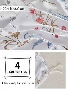 2/3pcs Floral Print Polyester Duvet Cover Set, Pastoral Style Soft & Breathable Children/Girls Bedroom Bedding Set, Suitable For All Seasons, Zipper Closure, Machine Washable (1 Duvet Cover + 1/2 Pillowcase) - Multicolor - View 8