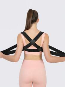 VBOSI Women Men Small Size Adjustable Unisex Upper Back Belt Shoulder Support Brace Posture Corrector Gym Gym Accessories