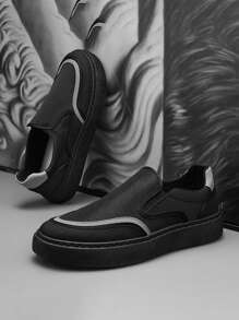 2025 New Canvas Shoes For Men, Breathable Casual Black Slip-On Loafers, Slouchy Old Beijing Cloth Shoes For Summer, Autumn & Winter