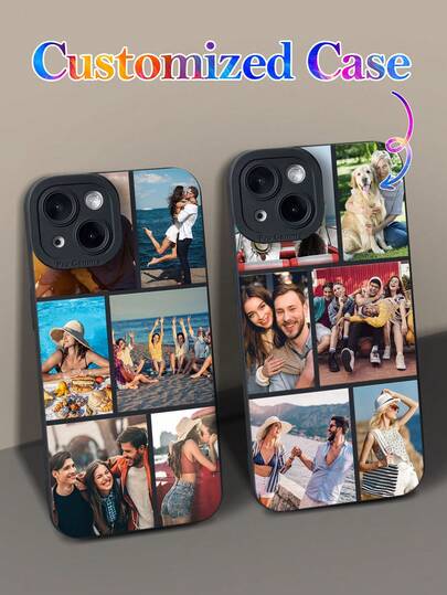 1pc Customized Photo Phone Case, Suitable For S22 S23 S24 S25 Ultra, A13 A14 A15 A16 A53 A54 A55 A56 A05 A04, Personalized With Couple, Friends, Daily Life, Party, Travel Photos To Capture Cherished Moments,Stylish,Colorful,Vintage,Cute,Contracted,Funny,Custom,Personalized,Unique,Customized,Ideal Gifts For Him,Ideal Gifts For Her,Boyfriend,Girlfriend,Family,Friends,Grandparents,Couple,For Anniversaries,For Birthdays,2025 Halloween Accessories,Cell Phones & Accessories ,For Family ,Girly Girl Stuff