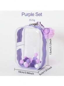 别致的怪物展示收纳袋（仅适用于身高 15 厘米以下的坐姿/娃娃），透明橱柜防尘袋，便携式防水 PVC 收纳袋，带钥匙扣，适用于毛绒娃娃、玩具、电缆，非常适合生日/圣诞节礼物（不包括娃娃），适用于拉布布