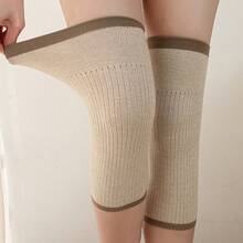 1 Coppia di ginocchiere ergonomiche e calde per il freddo autunnale e invernale, adatte per ciclismo, sci e corsa