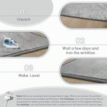 Baby Play Mat For Floor 59" X 79" Memory Foam Area Rug 1" Thick Playpen Mat For Tummy Time NonSlip Backing Safe For Crawling Grey