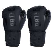 Men Women Boxing Gloves Professional Adult Sanda Muay Thai Fighting Gloves Training Sandbag Free Fight MMA - Black - View 5