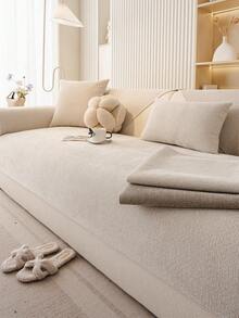 1 件四季沙发垫套，现代简约防滑沙发座椅保护套，防水防尘可洗沙发套，柔软防褪色，宠物友好，适合卧室、办公室、客厅的 L 型沙发和 1/2/3/4 座沙发 - 米色 - 查看 6