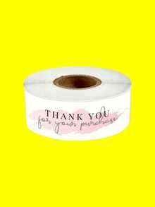 120Pcs/Roll, Rectangular Thank You For Your Order Sticker, Label Sticker, Packaging For Small Business, Order, Decoration, Gifts - Pink - View 9