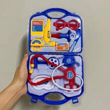 11 件医生玩具工具套装，红色/粉色/蓝色，互动角色扮演道具，采用 PP 材质，颜色随机