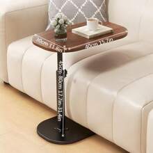 1 beweglicher Sofatisch für den Haushalt, Laptoptisch, bequemer Nachttisch für das Schlafzimmer, mobiler Couchtisch