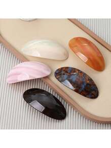 1 Piece Of Women's Hair Clip, Made Of Acetic Acid Material, With A Fashionable And Simple Design, High-End Elegant, Retro Shell Texture, Large Top Clip, Spring Clip Hair Accessory, Holiday Gift For Women, Claw Clips, Hair Claws, Clips For Hair, Hair Slide, Hair Barrettes, School Stuff