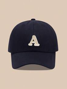 Mũ lưỡi trai trẻ em in 26 chữ cái, mũ chống nắng cho bé trai và bé gái, thích hợp cho các hoạt động ngoài trời và mặc hàng ngày, chống tia UV. - Màu xanh hải quân - Xem 2