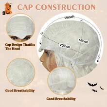 Princess-Inspired Heat-Resistant Snowflake Wig With Braids, Perfect For Halloween, Christmas & Thanksgiving Cosplay Parties Wig