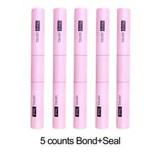 Waloshow 10米睫毛胶水和定型液 | 单根睫毛胶水和定型液,超强粘性睫毛嫁接及睫毛镊子套装,睫毛簇套装,睫毛,假睫毛,仿真睫毛 - 粉色 - 查看 14