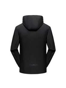 Giacca antivento e impermeabile da uomo per sport all'aperto, giacca antivento di colore unito