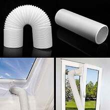 Adjustable Air Ducting Pipe Heavy-Duty Four-Layer Protection Dryer Vent Hose Exhaust White