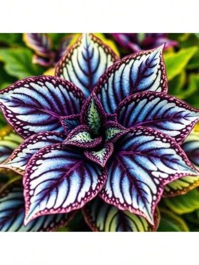 Perennial Flower Seeds For Planting 100 Pcs Cala-Dium Hostas Seeds Bonsai Seed Indoor Plants Grow Plant Garden Flowers Home TreeIdeal For DIY Gardens, Home Gardens, Flower Pots, And Courtyards - Ideal Gardening Gift - 100 hạt giống - Xem 1