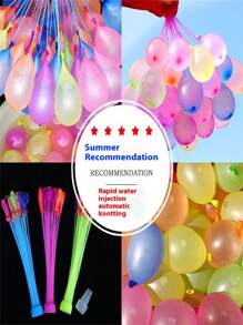 Assorted Color Water Balloons, Quick Fill Water Balloons, Self-Sealing Water Balloons For Water Fight, Summer Outdoor Fun