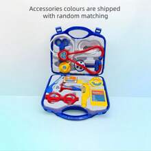 11 件医生玩具工具套装，红色/粉色/蓝色，互动角色扮演道具，采用 PP 材质，颜色随机