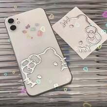 2pcs/Set Cute Kitty Cartoon 3D Stereo Stickers For Car, Electric Vehicle, Mobile Phone, Computer, Notebook, Self-Adhesive - Multicolor - View 10