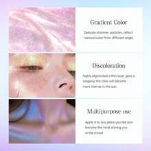 5 Colors Liquid Glitter Eyeshadow Set Chameleon Metallic Shimmer Diamond Eyeliner Sparkle Eyeshadow Waterproof Long Lasting Holographic Eye Brightener Chrome Highlighter Makeup - 5Màu sắc - Xem 6