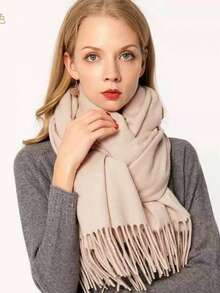 1 buc șaluri și wrap-uri Pashmina pentru femei, culoare solidă, pentru rochie de seară, costum de baie, acoperire pentru plajă, rochie de baie lungă, eșarfă, nuntă, mireasă, domnișoară de onoare, cadouri - eșarfă de cașmir - Vizualizare 20