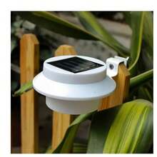 1/4 PACK Solar Gutter Lights, Outdoor LED Waterproof Solar Deck Fence Lights Wiring Free Solar Powered Gutter Lights Night Utility Security Light For Stair Step Garden And Sidewalks - 1 PACK - View 4