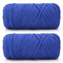 1/2 件优质 T 恤纱线，400 克（200 克 * 2），2 包优质高弹力编织碎布纱线，高弹力绳纱，纱线，钩针纱线，优质高弹力编织碎布纱线，适用于手工编织袋、篮子、地毯、鞋子、家居装饰和 DIY 工艺品，有多种颜色可供选择。 - 彩色 - 查看 39