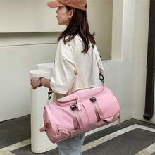 Fashionable Travel Fitness Bags, Swimming Sports Bags, Outdoor Camping Luggage Bags, Business Trip Short Travel Outdoor Training Handbags, Can Hold Shoes, Multiple Color Options, Student Bags, Hiking Bags, Festival Gifts - màu đen - Xem 2